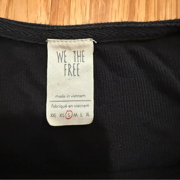 Free People Black Long Sleeve Flowy Top - Picture 8 of 9